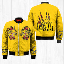 Load image into Gallery viewer, Iowa Hawkeyes NCAA Claws Bomber Jacket Apparel Gift For Fans L0411-160