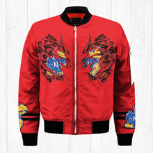 Load image into Gallery viewer, Kansas Jayhawks NCAA Claws Bomber Jacket Apparel Gift For Fans L0411-154