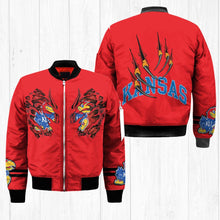 Load image into Gallery viewer, Kansas Jayhawks NCAA Claws Bomber Jacket Apparel Gift For Fans L0411-154