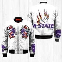 Load image into Gallery viewer, Kansas State Wildcats NCAA Claws Bomber Jacket Apparel Gift For Fans L0411-153