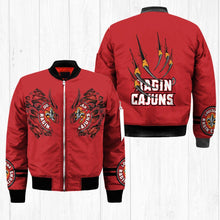 Load image into Gallery viewer, Louisiana Lafayette Ragin Cajuns NCAA Claws Bomber Jacket Apparel Gift For Fans L0411-145