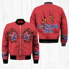 Load image into Gallery viewer, Louisiana Tech Bulldogs NCAA Claws Bomber Jacket Apparel Gift For Fans L0411-144