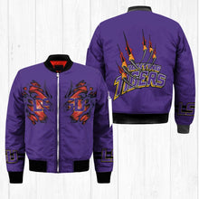 Load image into Gallery viewer, LSU Tigers NCAA Claws Bomber Jacket Apparel Gift For Fans L0411-141