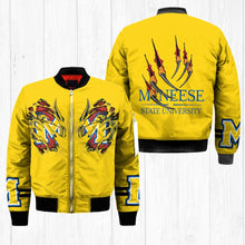 Load image into Gallery viewer, McNeese State Cowboys NCAA Claws Bomber Jacket Apparel Gift For Fans L0411-136