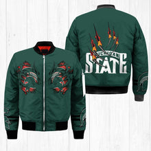 Load image into Gallery viewer, Michigan State Spartans NCAA Claws Bomber Jacket Apparel Gift For Fans L0411-131
