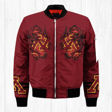 Load image into Gallery viewer, Minnesota Golden Gophers NCAA Claws Bomber Jacket Apparel Gift For Fans L0411-128