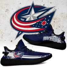 Load image into Gallery viewer, Columbus Blue Jackets NHL Sport Teams Like Yeezy Boost Shoes T10911 31