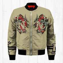 Load image into Gallery viewer, Navy Midshipmen NCAA Claws Bomber Jacket Apparel Gift For Fans L0411-116