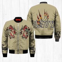 Load image into Gallery viewer, Navy Midshipmen NCAA Claws Bomber Jacket Apparel Gift For Fans L0411-116