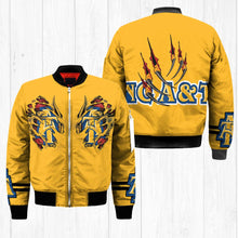 Load image into Gallery viewer, North Carolina A&amp;T Aggies NCAA Claws Bomber Jacket Apparel Gift For Fans L0411-108