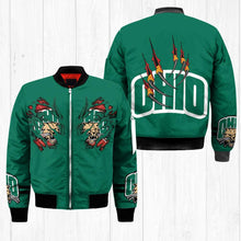 Load image into Gallery viewer, Ohio Bobcats NCAA Claws Bomber Jacket Apparel Gift For Fans L0411-96