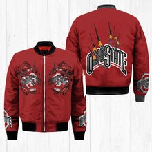 Load image into Gallery viewer, Ohio State Buckeyes NCAA Claws Bomber Jacket Apparel Gift For Fans L0411-95