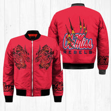 Load image into Gallery viewer, Ole Miss Rebels NCAA Claws Bomber Jacket Apparel Gift For Fans L0411-91