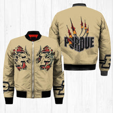 Load image into Gallery viewer, Purdue Boilermakers NCAA Claws Bomber Jacket Apparel Gift For Fans L0411-81