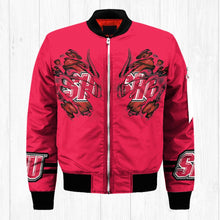 Load image into Gallery viewer, Sacred Heart Pioneers NCAA Claws Bomber Jacket Apparel Gift For Fans L0411-74