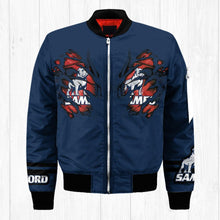 Load image into Gallery viewer, Samford Bulldogs NCAA Claws Bomber Jacket Apparel Gift For Fans L0411-71