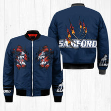 Load image into Gallery viewer, Samford Bulldogs NCAA Claws Bomber Jacket Apparel Gift For Fans L0411-71