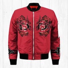 Load image into Gallery viewer, San Diego State Aztecs NCAA Claws Bomber Jacket Apparel Gift For Fans L0411-70