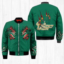 Load image into Gallery viewer, South Florida Bulls NCAA Claws Bomber Jacket Apparel Gift For Fans L0411-60