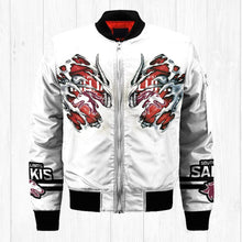 Load image into Gallery viewer, Southern Illinois Salukis NCAA Claws Bomber Jacket Apparel Gift For Fans L0411-57