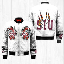 Load image into Gallery viewer, Southern Illinois Salukis NCAA Claws Bomber Jacket Apparel Gift For Fans L0411-57