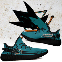 Load image into Gallery viewer, San Jose Sharks NHL Sport Teams Like Yeezy Boost Shoes T10911 16