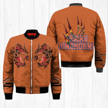 Load image into Gallery viewer, Texas Longhorns NCAA Claws Bomber Jacket Apparel Gift For Fans L0411-42