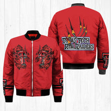 Load image into Gallery viewer, Texas Tech Red Raiders NCAA Claws Bomber Jacket Apparel Gift For Fans L0411-39