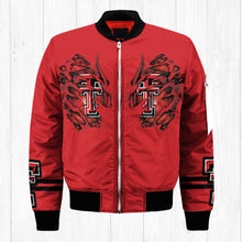 Load image into Gallery viewer, Texas Tech Red Raiders NCAA Claws Bomber Jacket Apparel Gift For Fans L0411-39