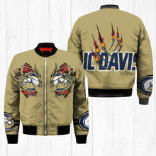 Load image into Gallery viewer, UC Davis Aggies NCAA Claws Bomber Jacket Apparel Gift For Fans L0411-32
