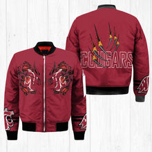 Load image into Gallery viewer, Washington State Cougars NCAA Claws Bomber Jacket Apparel Gift For Fans L0411-12