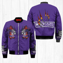 Load image into Gallery viewer, Weber State Wildcats NCAA Claws Bomber Jacket Apparel Gift For Fans L0411-11
