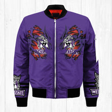 Load image into Gallery viewer, Weber State Wildcats NCAA Claws Bomber Jacket Apparel Gift For Fans L0411-11