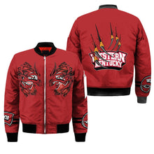 Load image into Gallery viewer, Western Kentucky Hilltoppers NCAA Claws Bomber Jacket Apparel Gift For Fans L0411-08