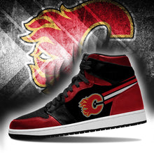 Load image into Gallery viewer, Calgary Flames NHL Jordan Sneakers Shoes T2910-V01-26