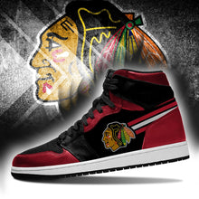 Load image into Gallery viewer, Chicago Blackhawks NHL Jordan Sneakers Shoes T2910-V01-24