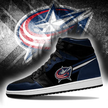 Load image into Gallery viewer, Columbus Blue Jackets NHL Jordan Sneakers Shoes T2910-V01-31