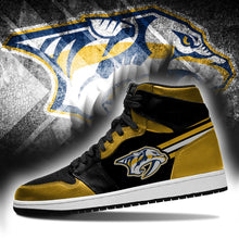 Load image into Gallery viewer, Nashville Predators NHL Jordan Sneakers Shoes T2910-V01-15