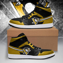 Load image into Gallery viewer, Pittsburgh Penguins NHL Jordan Sneakers Shoes T2910-V01-9