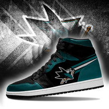 Load image into Gallery viewer, San Jose Sharks NHL Jordan Sneakers Shoes T2910-V01-8
