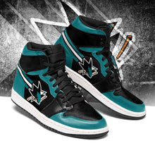 Load image into Gallery viewer, San Jose Sharks NHL Jordan Sneakers Shoes T2910-V01-8