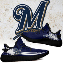 Load image into Gallery viewer, Milwaukee Brewers MLB Sport Teams Like Yeezy Boost Shoes T10911 01