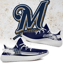 Load image into Gallery viewer, Milwaukee Brewers MLB Sport Teams Like Yeezy Boost Shoes T10911 01