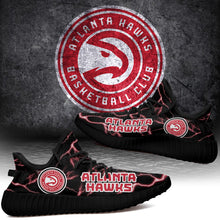 Load image into Gallery viewer, Atlanta Hawks NBA Like Yeezy Shoes Lightning Black Edition Gift For Fans T0811-V08-30