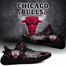 Load image into Gallery viewer, Chicago Bulls NBA Like Yeezy Shoes Lightning Black Edition Gift For Fans T0811-V08-26