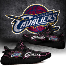 Load image into Gallery viewer, Cleveland Cavaliers NBA Like Yeezy Shoes Lightning Black Edition Gift For Fans T0811-V08-25