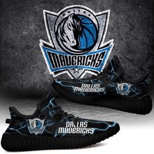 Load image into Gallery viewer, Dallas Mavericks NBA Like Yeezy Shoes Lightning Black Edition Gift For Fans T0811-V08