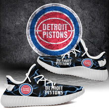 Load image into Gallery viewer, Detroit Pistons NBA Like Yeezy Shoes Lightning Black Edition Gift For Fans T0811-V08-22