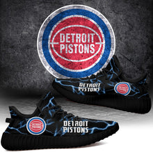 Load image into Gallery viewer, Detroit Pistons NBA Like Yeezy Shoes Lightning Black Edition Gift For Fans T0811-V08-22