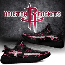 Load image into Gallery viewer, Houston Rockets NBA Like Yeezy Shoes Lightning Black Edition Gift For Fans T0811-V08-20